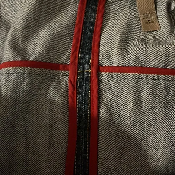 i. e. relaxed Zip Front Tailored Jean Jacket Blazer - Size Medium - Picture 9 of 9